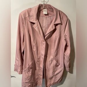 Pink women’s jacket with hood size medium